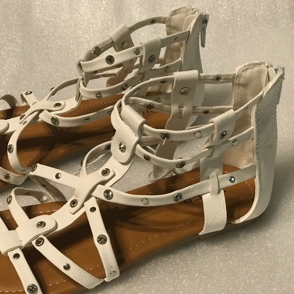 White Piper Sandals
